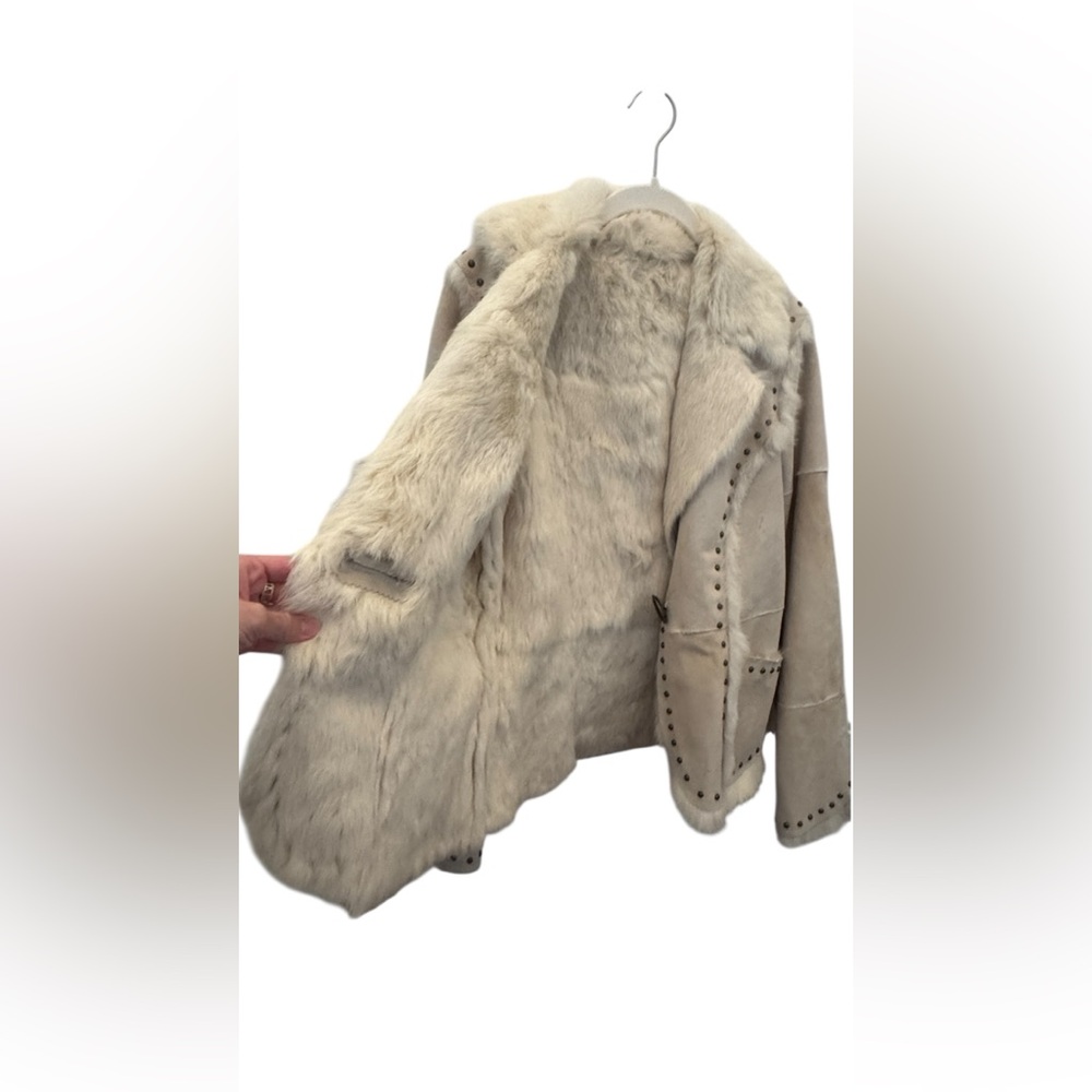 Rare Y2K Arden B Corduroy 100% Rabbit Fur Coat - Picture 6 of 14